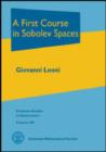 A First Course in Sobolev Spaces - Book