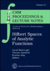 Hilbert Spaces of Analytic Functions - Book