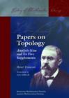 Papers on Topology : Analysis Situs and Its Five Supplements - Book