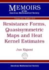 Resistance Forms, Quasisymmetric Maps and Heat Kernel Estimates - Book