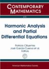 Harmonic Analysis and Partial Differential Equations - Book