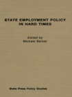 State Employment Policy in Hard Times - Book