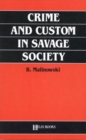 Crime and Custom in Savage Society - Book