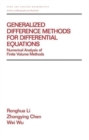 Generalized Difference Methods for Differential Equations : Numerical Analysis of Finite Volume Methods - Book