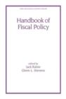 Handbook of Fiscal Policy - Book
