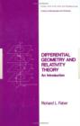 Differential Geometry and Relativity Theory : An Introduction - Book