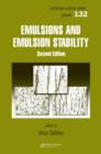 Emulsions and Emulsion Stability : Surfactant Science Series/61 - Book