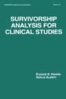 Survivorship Analysis for Clinical Studies - Book