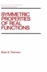 Symmetric Properties of Real Functions - Book