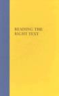 Reading the Right Text : An Anthology of Contemporary Chinese Drama - Book