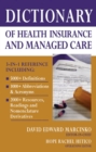 Dictionary of Health Economics and Finance - Book