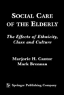 Social Care of the Elderly : The Effects of Ethnicity, Class and Culture - eBook