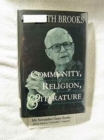 Community, Religion and Literature - Book
