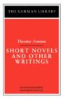 Short Novels and Other Writings: Theodor Fontane - Book