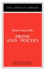 Prose and Poetry: Rainer Maria Rilke - Book