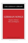 German Songs : Popular, Political, Folk, and Religious - Book