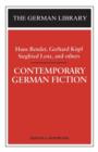 Contemporary German Fiction: Hans Bender, Gerhard Kopf, Siegfried Lenz, and others - Book