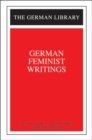German Feminist Writings - Book