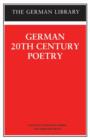 German 20th Century Poetry - Book