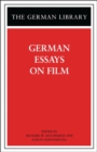 German Essays on Film - Book