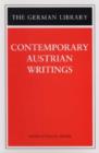 Contemporary Austrian Writings - Book