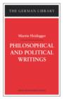 Philosophical and Political Writings: Martin Heidegger - Book