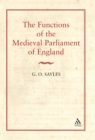 Functions of the Medieval Parliament of England - eBook