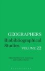 Geographers : Biobibliographical Studies v. 22 - Book