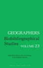 Geographers : Biobibliographical Studies v. 23 - Book