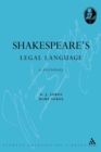 Shakespeare's Legal Language : A Dictionary - Book