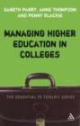Managing Higher Education in Colleges - Book
