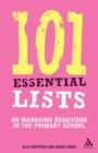 101 Essential Lists on Managing Behaviour in the Primary School - Book