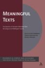 Meaningful Texts : The Extraction of Semantic Information from Monolingual and Multilingual Corpora - Book