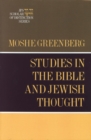 Studies in the Bible and Jewish Thought - Book