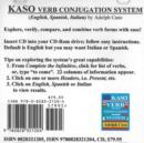 Kaso Verb Conjugation System CD : English, Spanish & Italian - Book