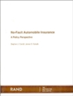 No-fault Automobile Insurance : A Policy Perspective - Book
