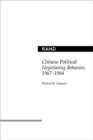 Chinese Political Negotiating Behavior, 1967-1984 - Book