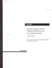 Private Giving to Public Schools and Districts in Los Angeles County : A Pilot Study 2001 - Book