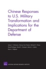 Chinese Responses to U.S. Military Transformation and Implications for the Department of Defense - Book