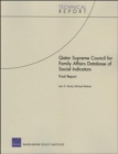 Qatar Supreme Council for Family Affairs : Database of Social Indicators : Final Report - Book