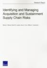 Identifying and Managing Acquisition and Sustainment Supply Chain Risks - Book