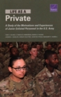 Life as a Private : A Study of the Motivations and Experiences of Junior Enlisted Personnel in the U.S. Army - Book