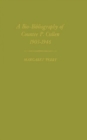 A Bio-Bibliography of Countee P. Cullen, 1903-1946 - Book
