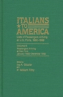 Italians to America, Jan. 1892 - Dec. 1892 : Lists of Passengers Arriving at U.S. Ports - Book