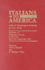 Italians to America : April 1901 - September 1901: Lists of Passengers Arriving at U.S. Ports - Book