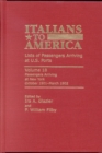 Italians to America, October 1901 - March 1902 : Lists of Passengers Arriving at U.S. Ports - Book