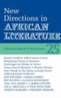 ALT 25 New Directions in African Literature - Book