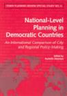 National-Level Spatial Planning in Democratic Countries : An International Comparison of City and Regional Policy-Making - Book