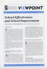 School Effectiveness and School Improvement - Book
