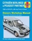 Citroen Berlingo & Peugeot Partner Petrol & Diesel (96 - 10) Haynes Repair Manual - Book